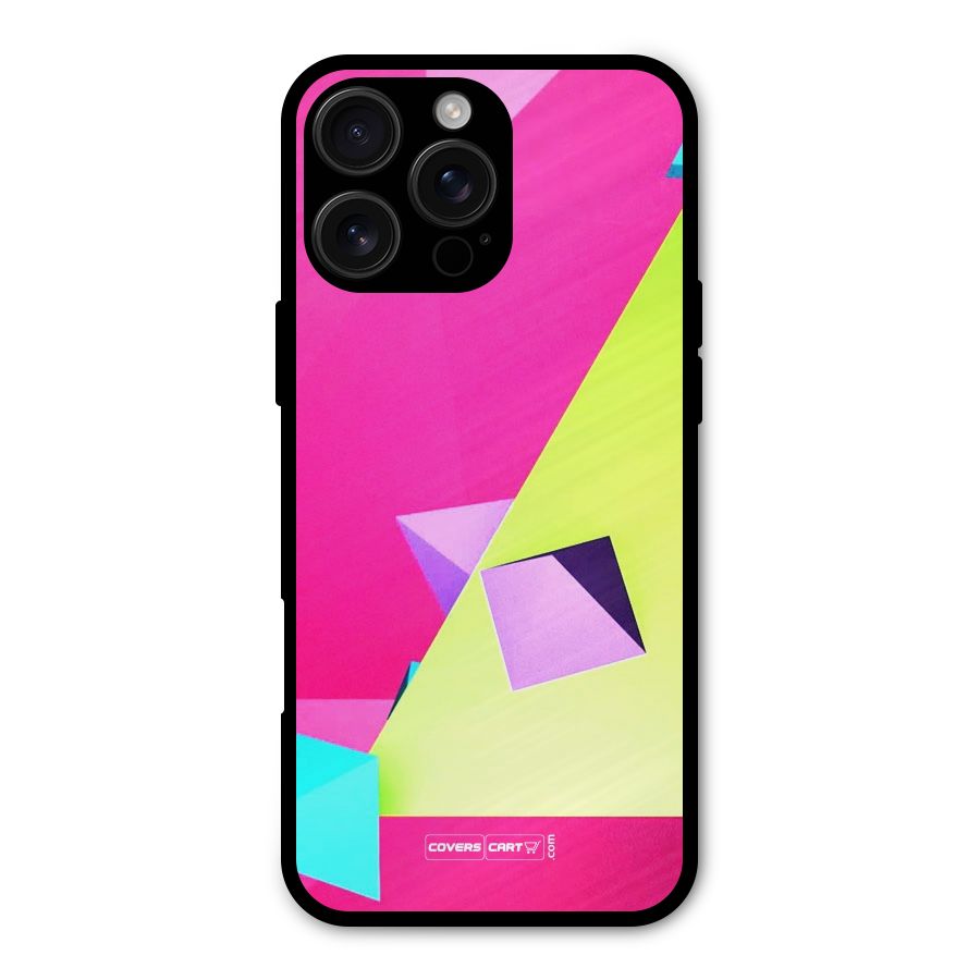 Motion Triangles Metal Back Case for iPhone 16 Pro Max