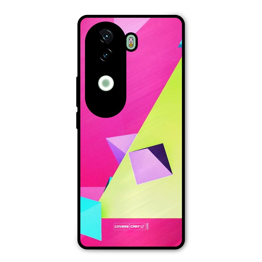 Motion Triangles Metal Back Case for iQOO Z9s