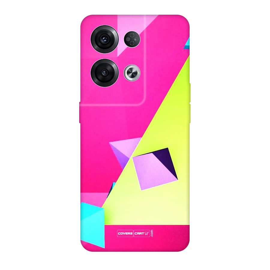 Motion Triangles Original Polycarbonate Back Case for Oppo Reno8 Pro 5G