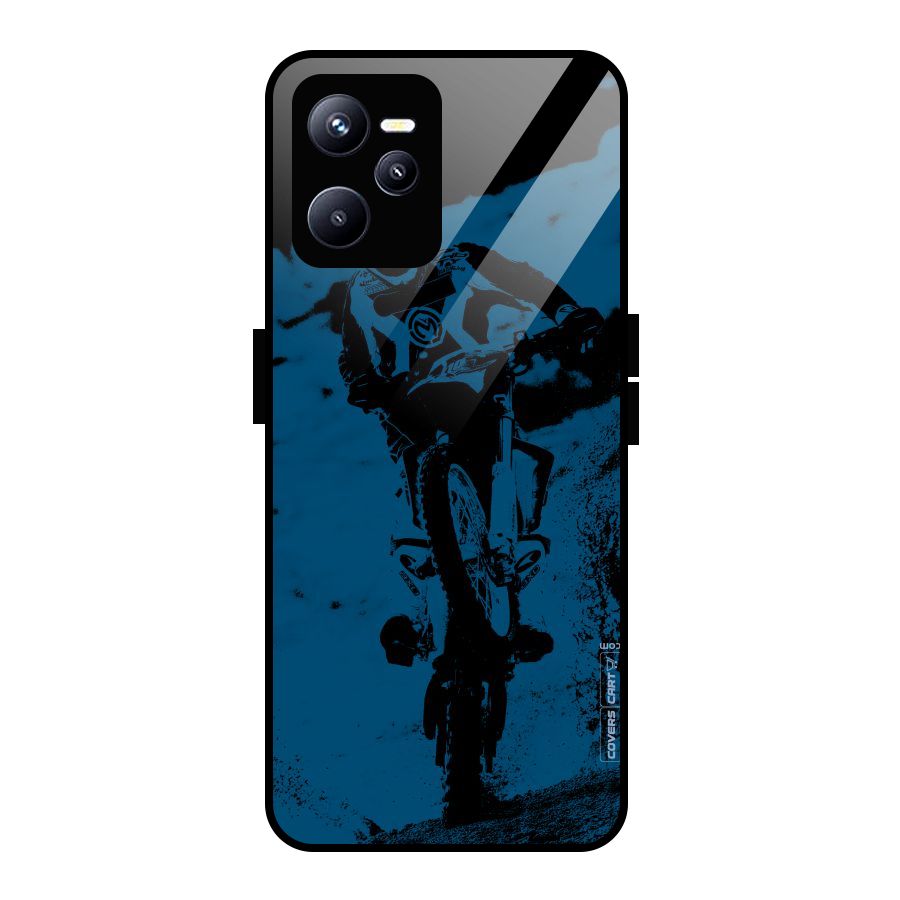 Moto Combat Glass Back Case for Realme C35