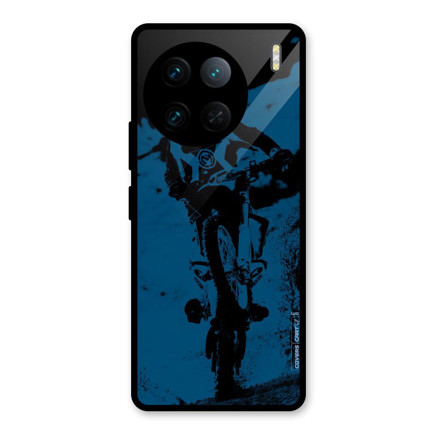 Moto Combat Glass Back Case for Vivo X90 Pro