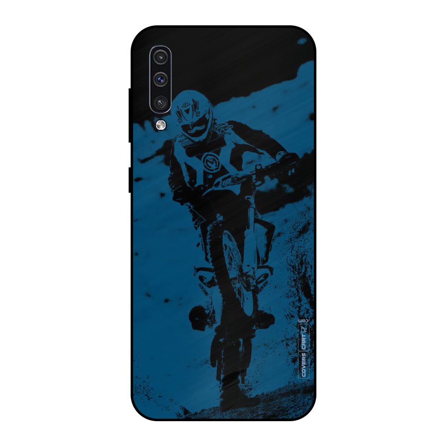 Moto Combat Metal Back Case for Galaxy A30s