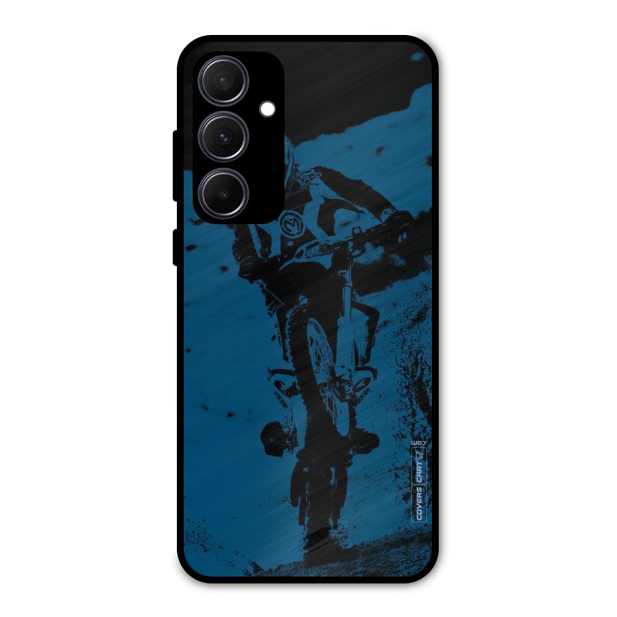 Moto Combat Metal Back Case for Galaxy A35
