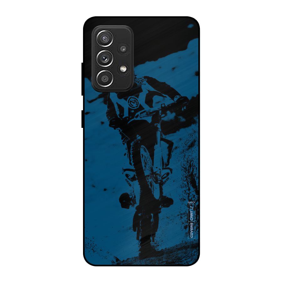 Moto Combat Metal Back Case for Galaxy A52s 5G