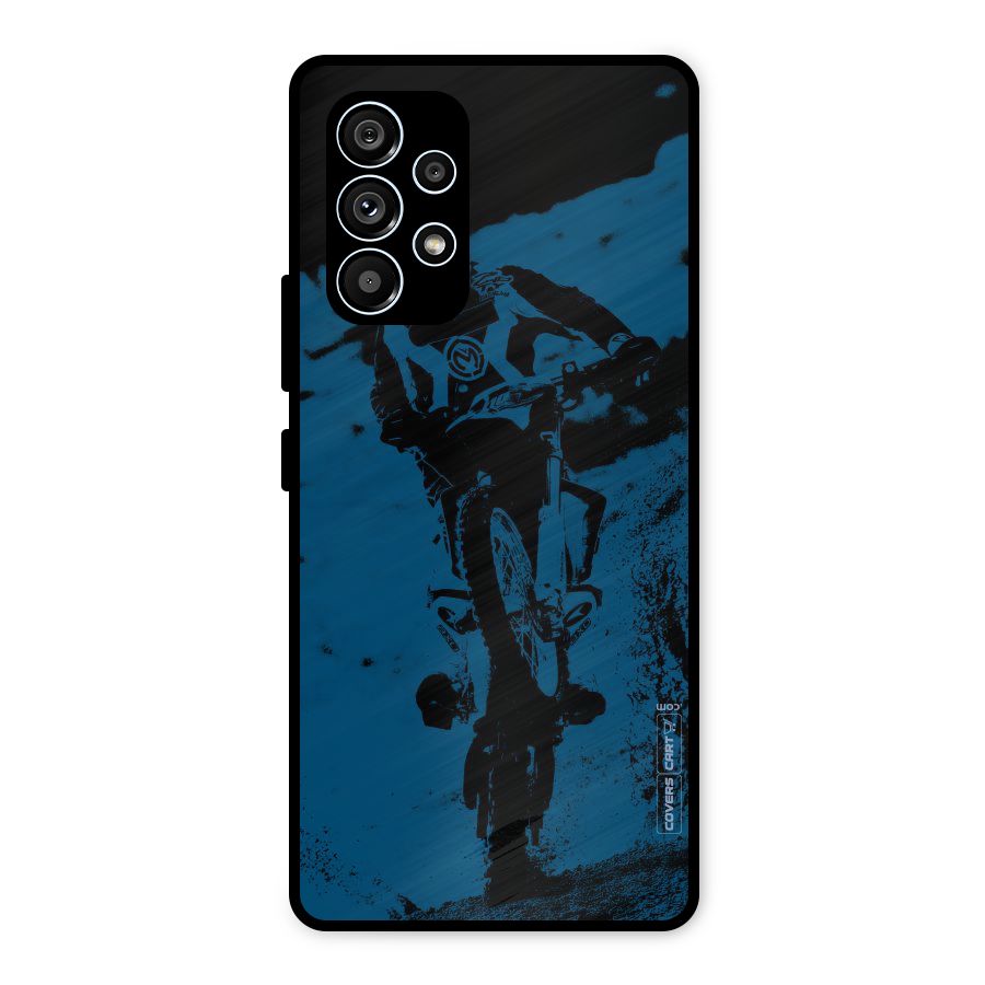 Moto Combat Metal Back Case for Galaxy A53 5G