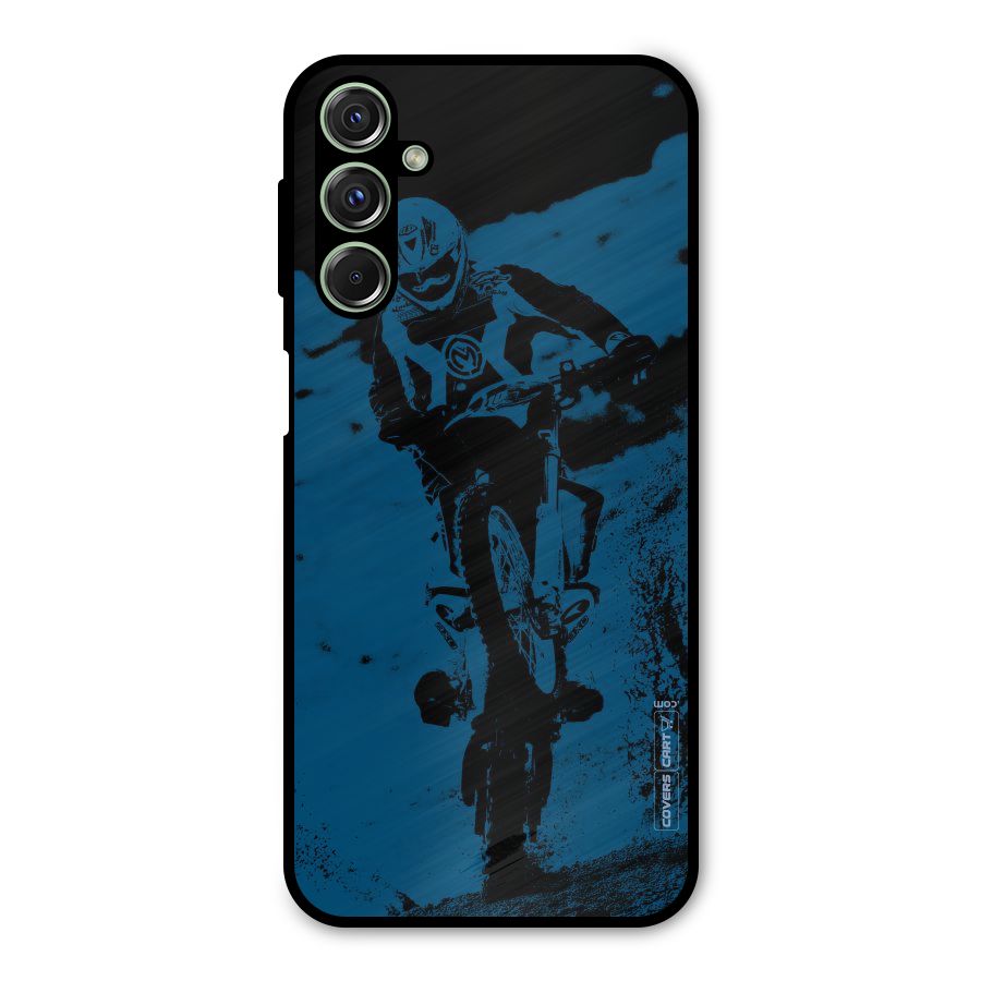 Moto Combat Metal Back Case for Galaxy M34