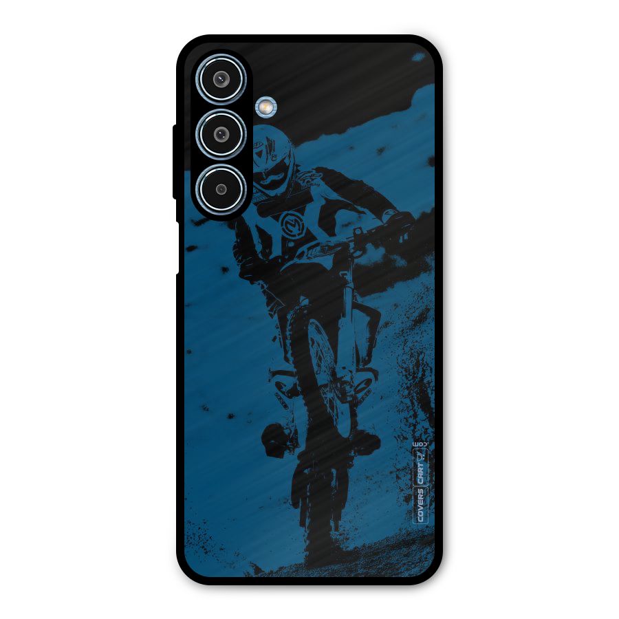 Moto Combat Metal Back Case for Galaxy M35