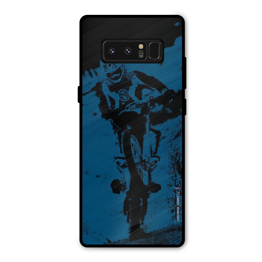 Moto Combat Metal Back Case for Galaxy Note 8