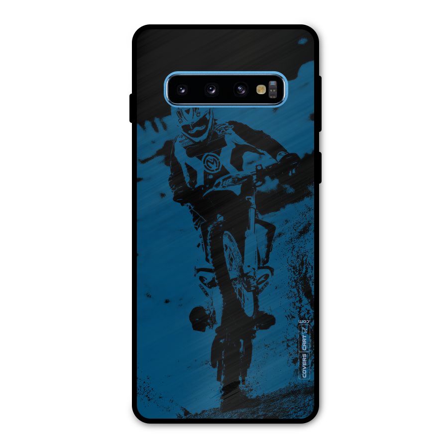 Moto Combat Metal Back Case for Galaxy S10