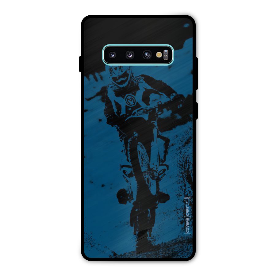 Moto Combat Metal Back Case for Galaxy S10 Plus