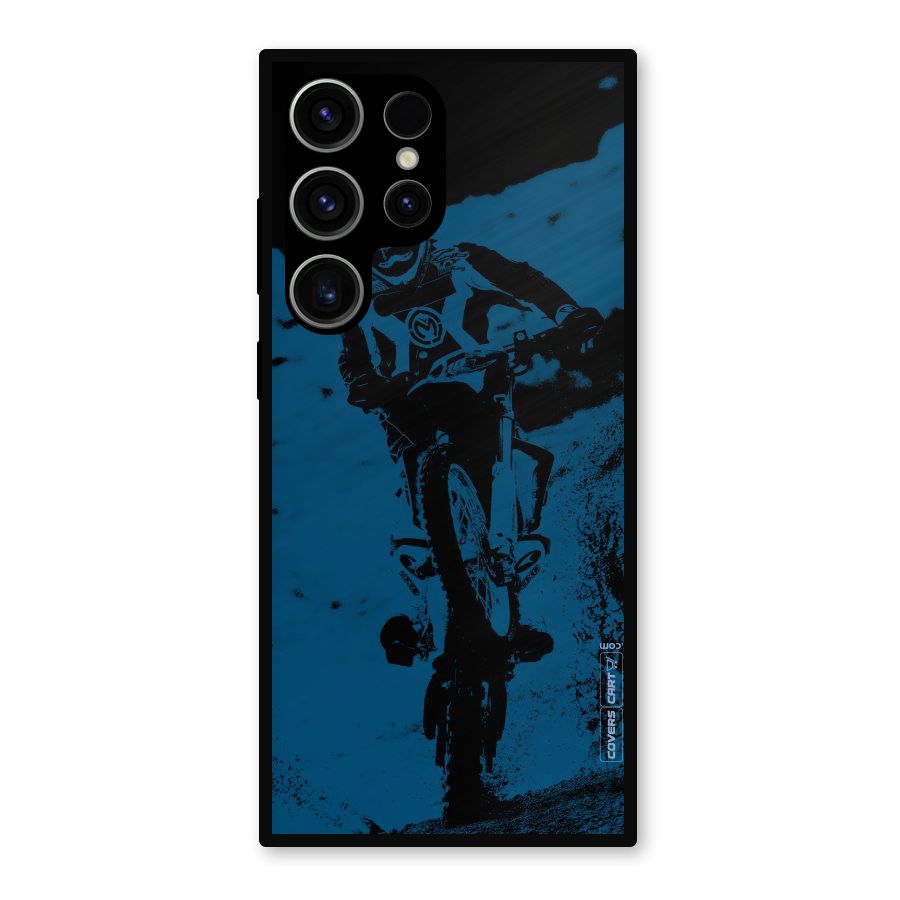 Moto Combat Metal Back Case for Galaxy S23 Ultra