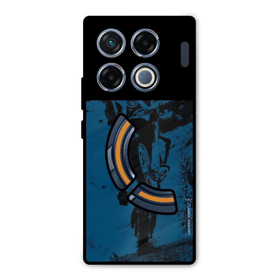 Moto Combat Metal Back Case for Infinix GT 20 Pro