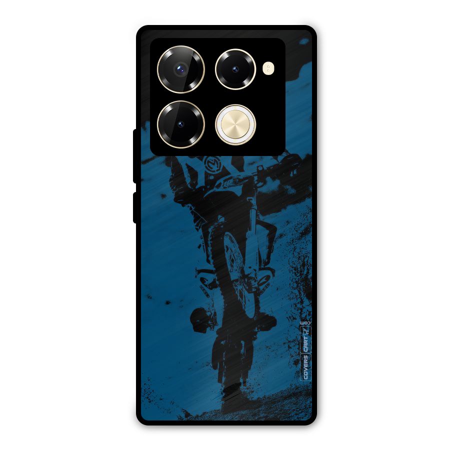 Moto Combat Metal Back Case for Infinix Note 40 Pro Plus