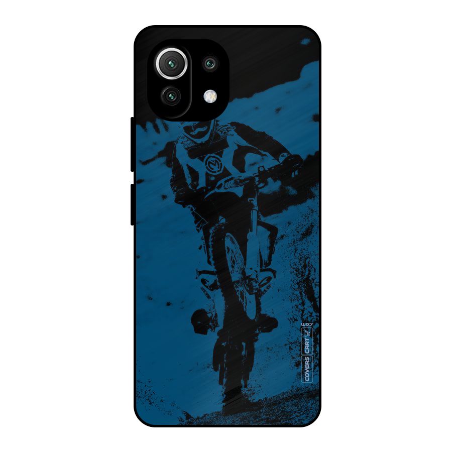 Moto Combat Metal Back Case for Mi 11 Lite NE 5G