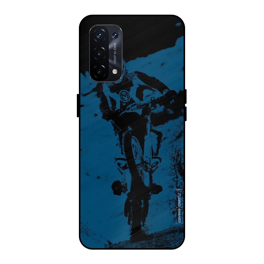 Moto Combat Metal Back Case for Oppo A74 5G