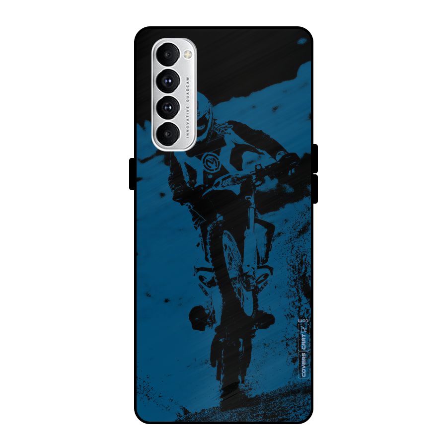 Moto Combat Metal Back Case for Oppo Reno4 Pro