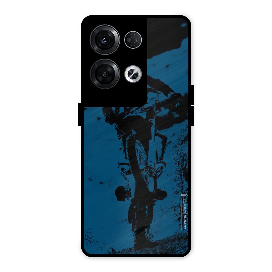 Moto Combat Metal Back Case for Oppo Reno8 Pro 5G