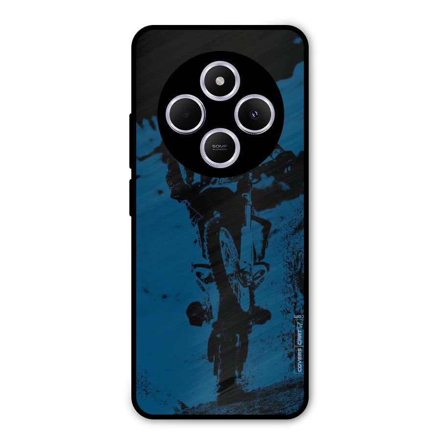 Moto Combat Metal Back Case for Poco C75 5G