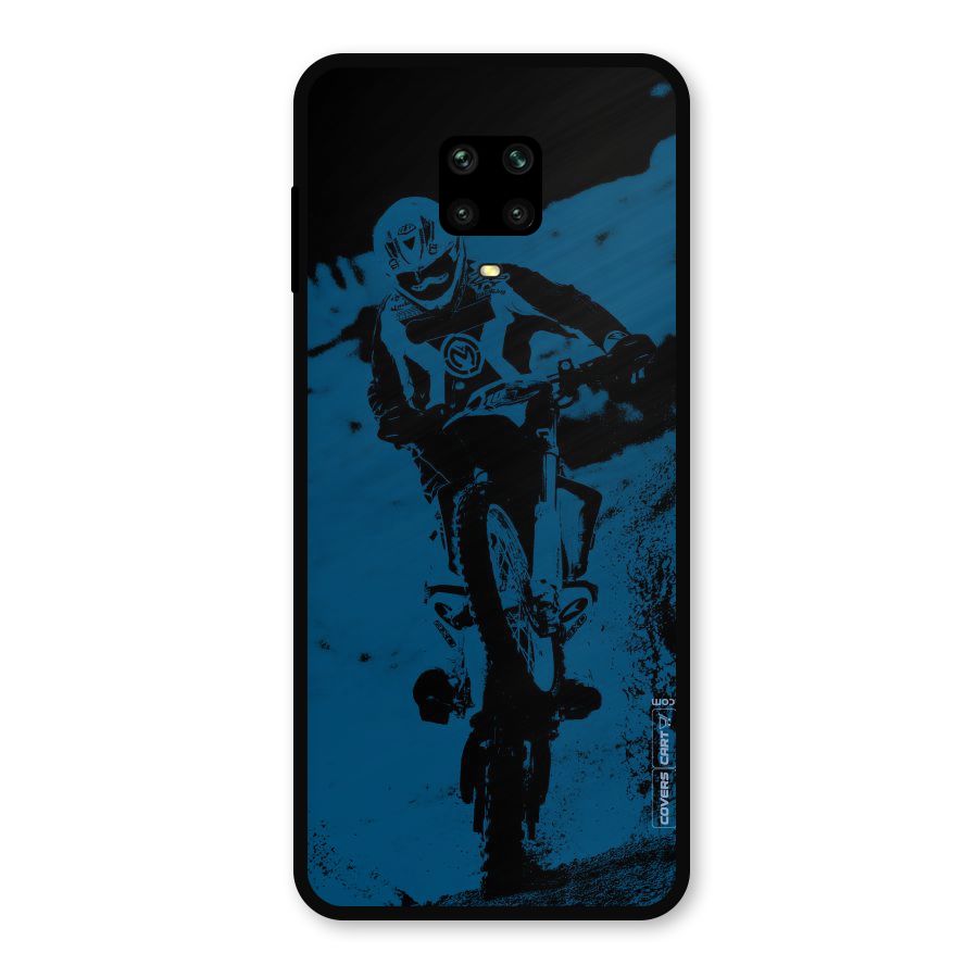Moto Combat Metal Back Case for Poco M2 Pro