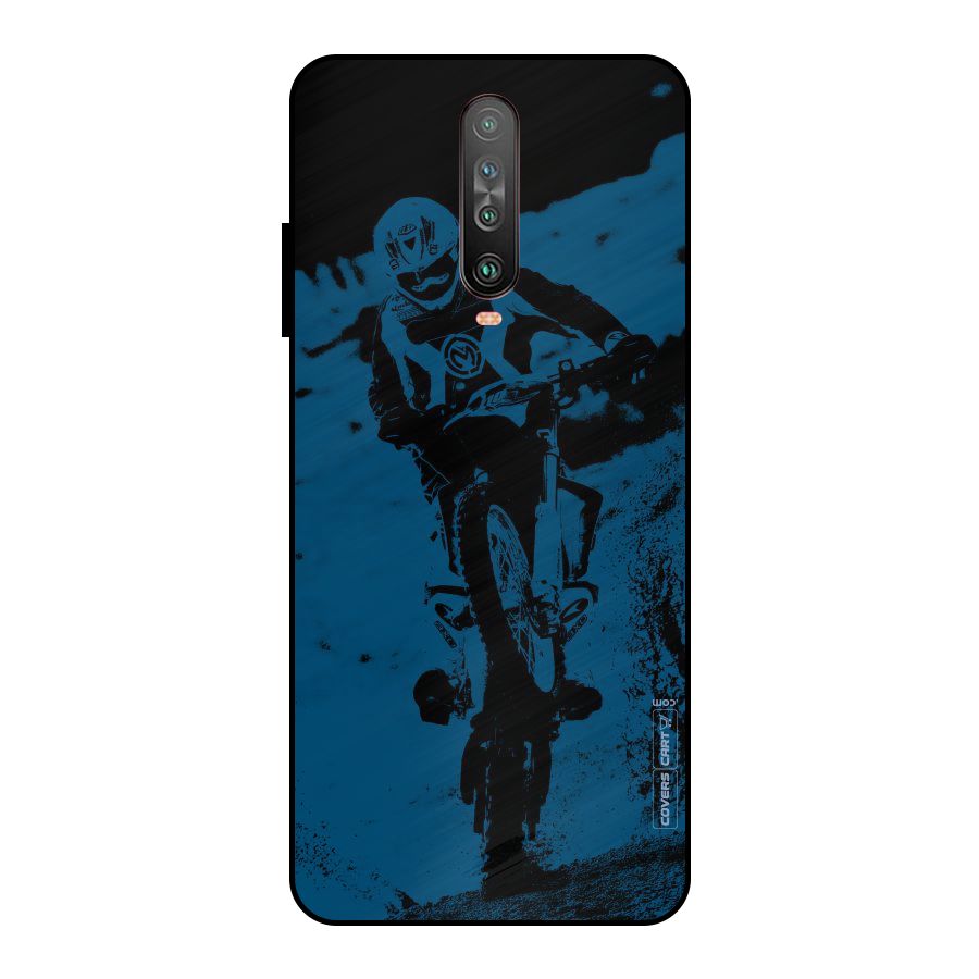 Moto Combat Metal Back Case for Poco X2