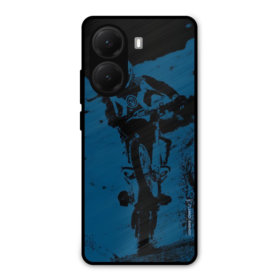 Moto Combat Metal Back Case for Poco X7 Pro