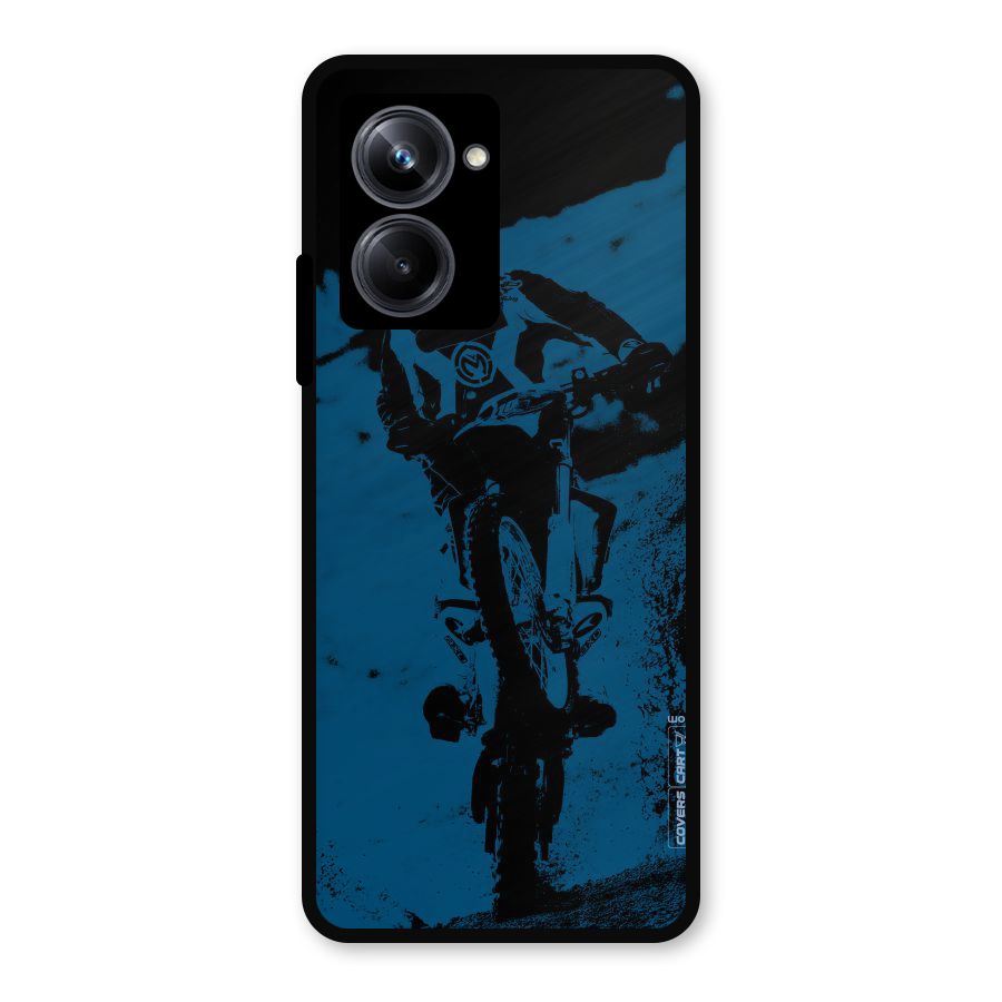 Moto Combat Metal Back Case for Realme 10 Pro