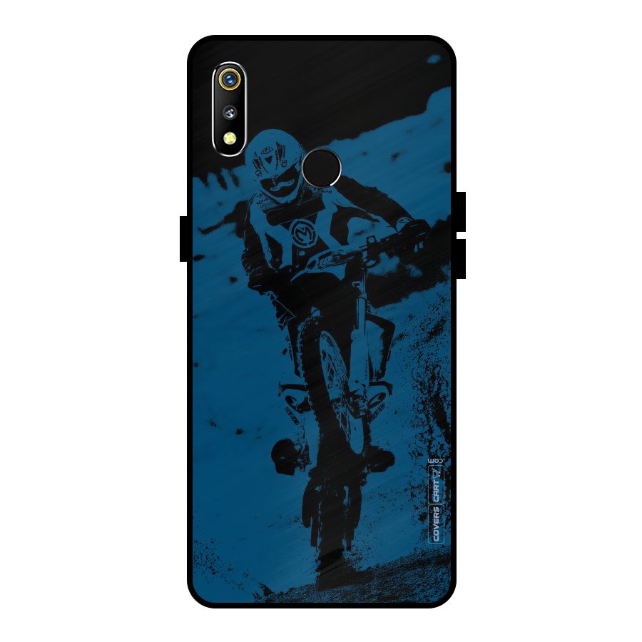 Moto Combat Metal Back Case for Realme 3