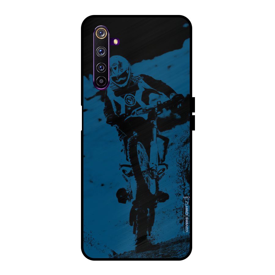 Moto Combat Metal Back Case for Realme 6 Pro