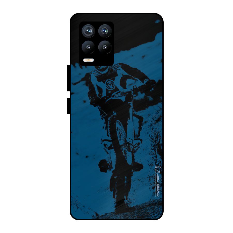 Moto Combat Metal Back Case for Realme 8 Pro