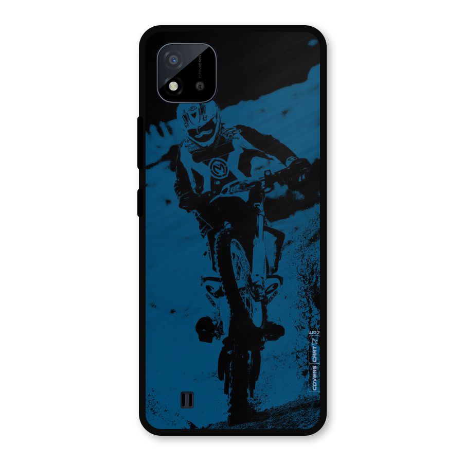 Moto Combat Metal Back Case for Realme C11 2021
