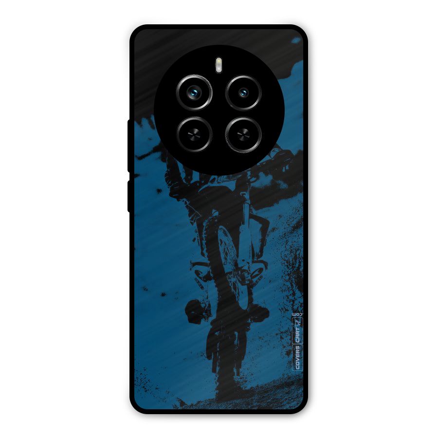 Moto Combat Metal Back Case for Realme P1 Pro