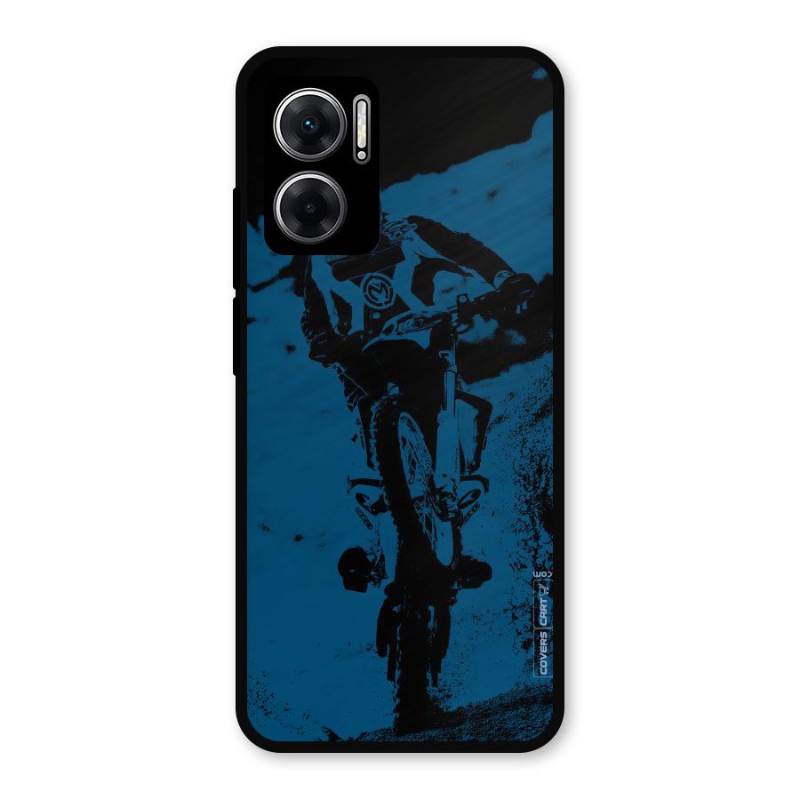 Moto Combat Metal Back Case for Redmi 11 Prime 5G