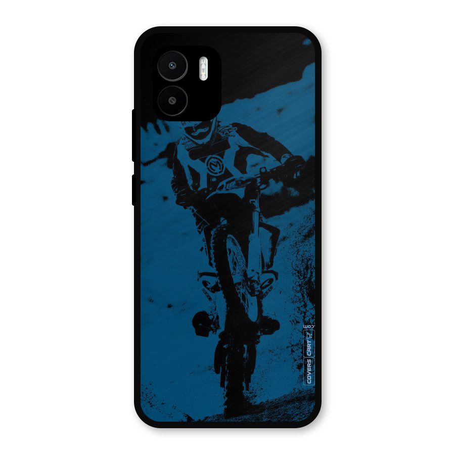 Moto Combat Metal Back Case for Redmi A2