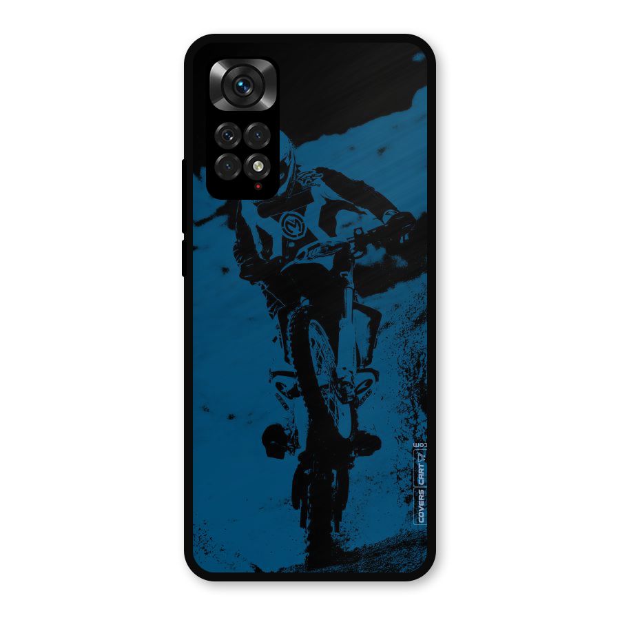 Moto Combat Metal Back Case for Redmi Note 11s