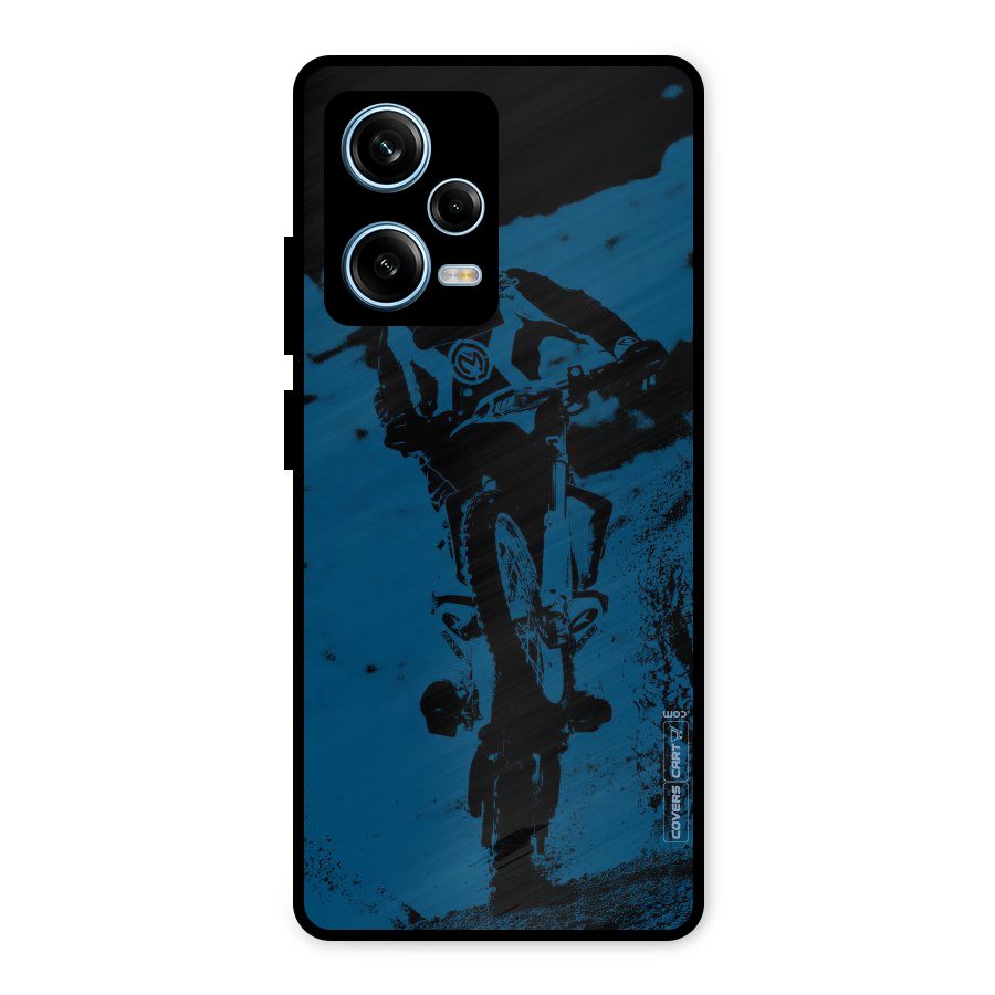 Moto Combat Metal Back Case for Redmi Note 12 Pro