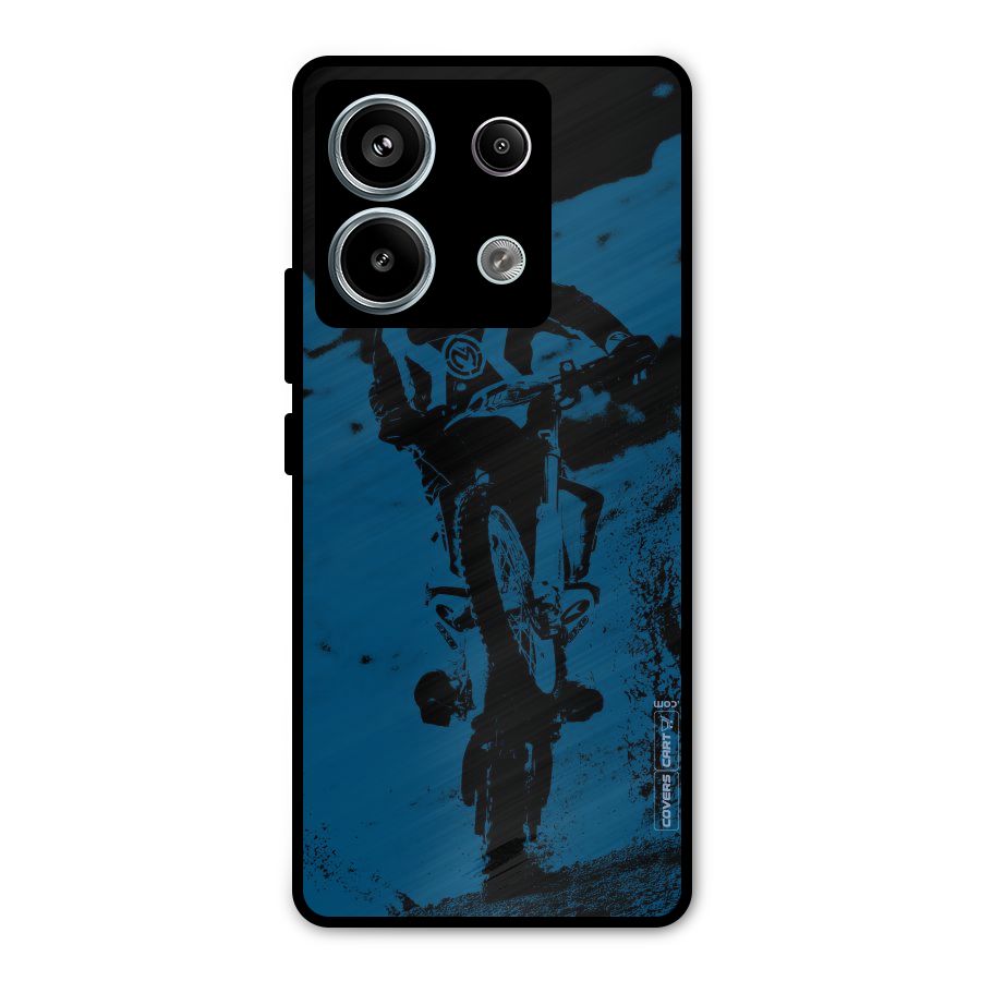 Moto Combat Metal Back Case for Redmi Note 13 Pro 5G