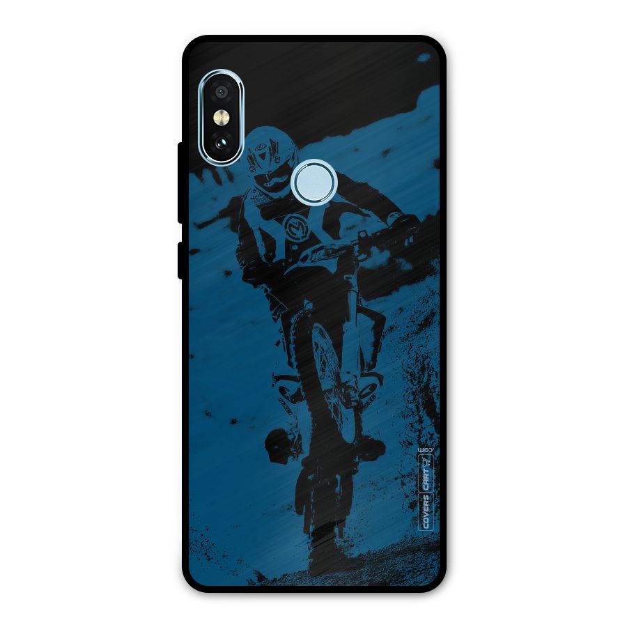 Moto Combat Metal Back Case for Redmi Note 5 Pro