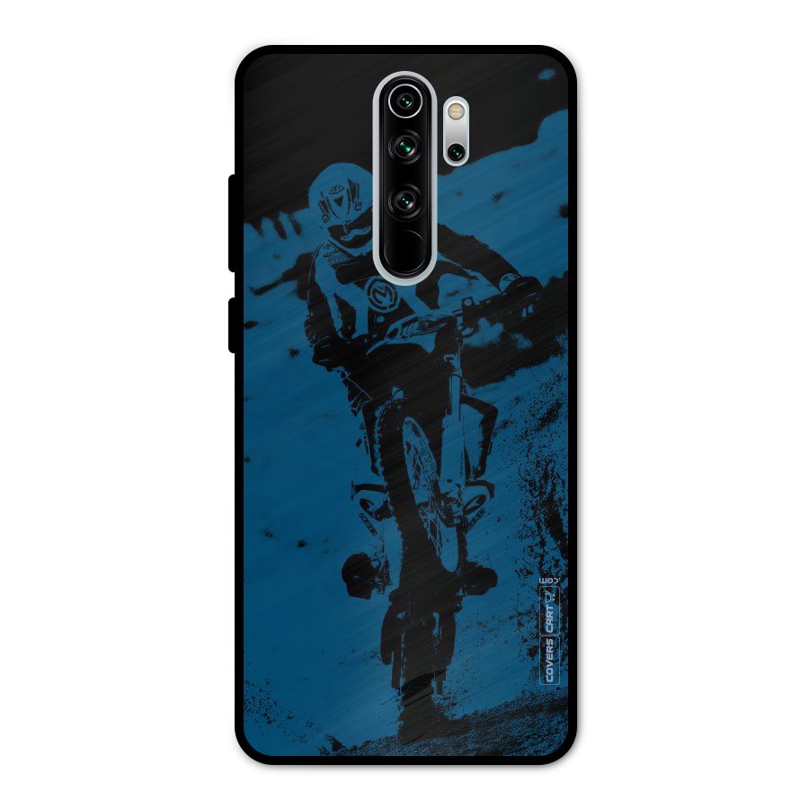 Moto Combat Metal Back Case for Redmi Note 8 Pro
