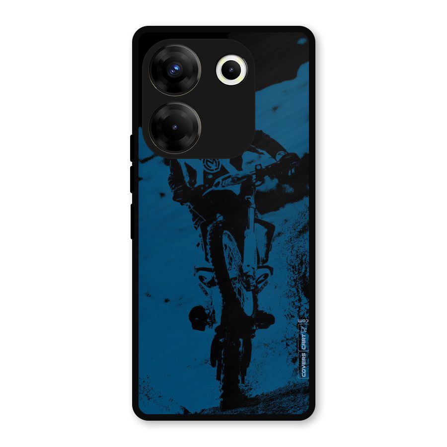 Moto Combat Metal Back Case for Tecno Camon 20 Pro