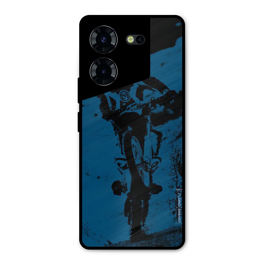 Moto Combat Metal Back Case for Tecno Pova 5 Pro 5G