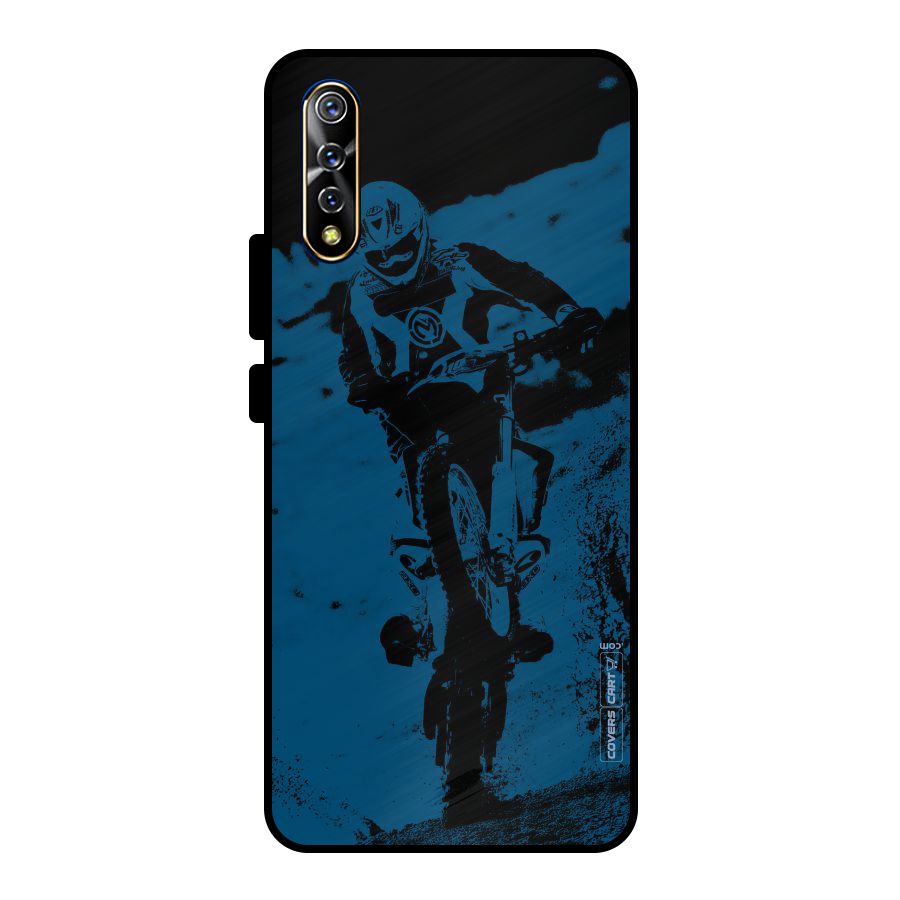 Moto Combat Metal Back Case for Vivo S1