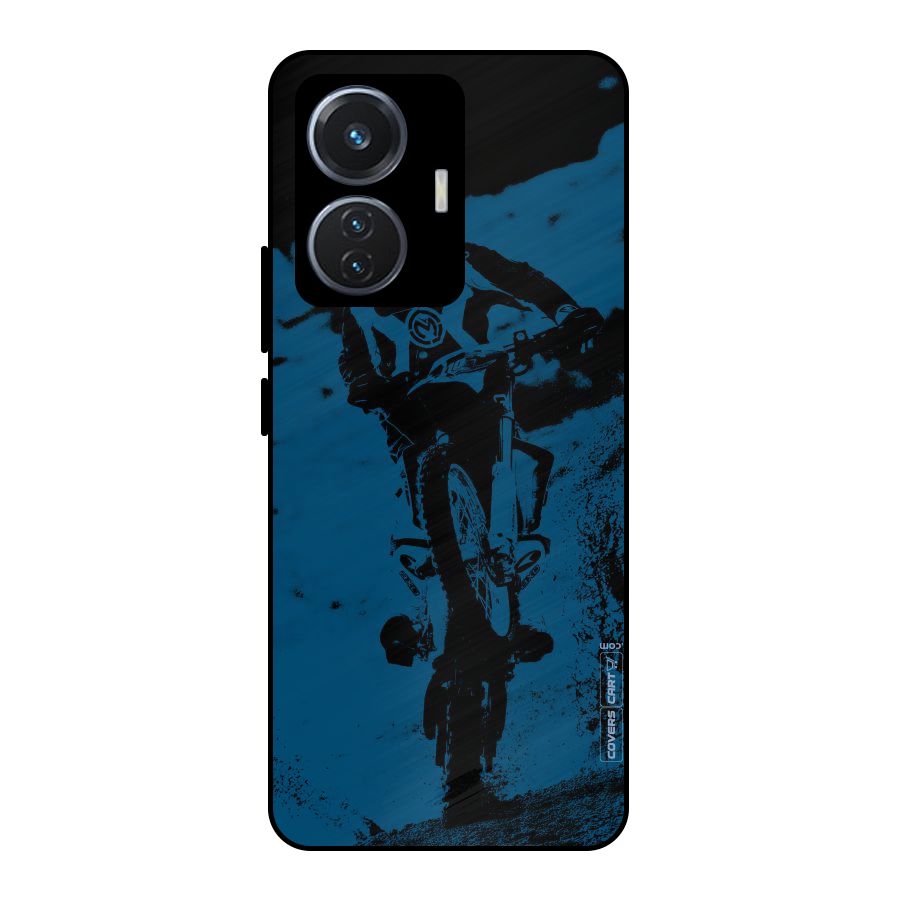 Moto Combat Metal Back Case for Vivo T1 44W