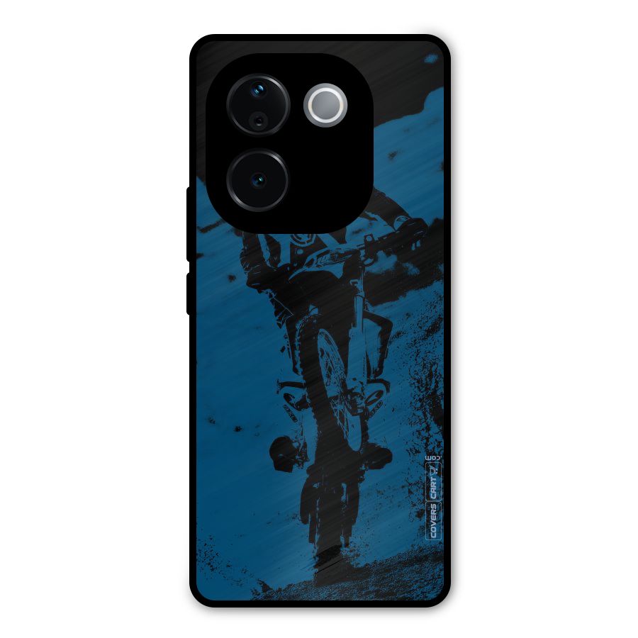 Moto Combat Metal Back Case for Vivo T3 Pro