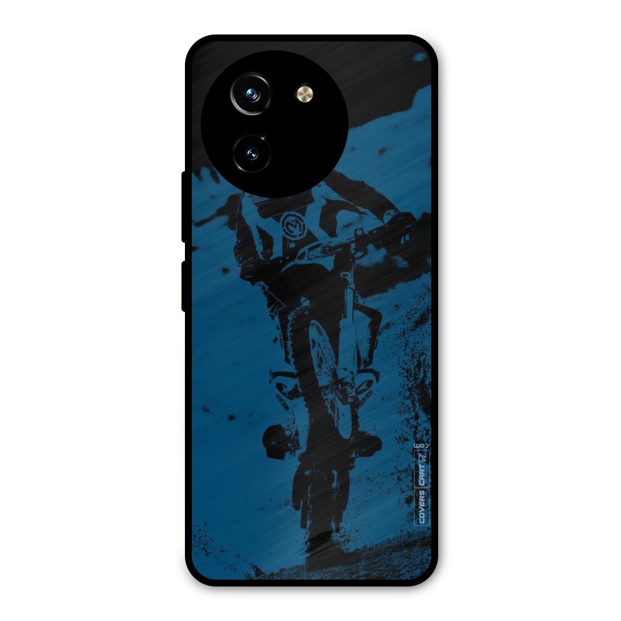Moto Combat Metal Back Case for Vivo T3x