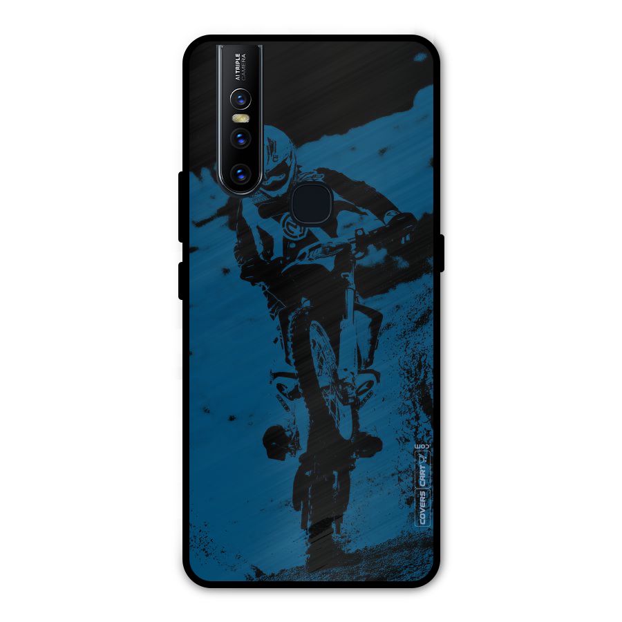Moto Combat Metal Back Case for Vivo V15