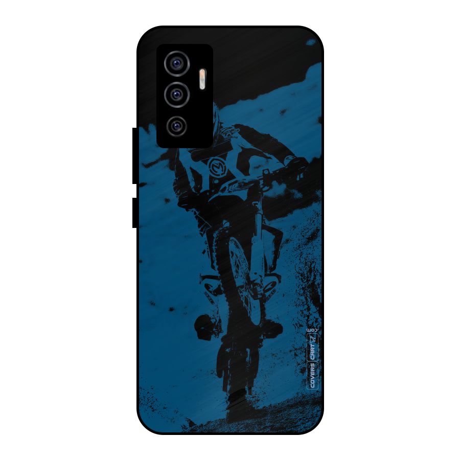 Moto Combat Metal Back Case for Vivo V23e