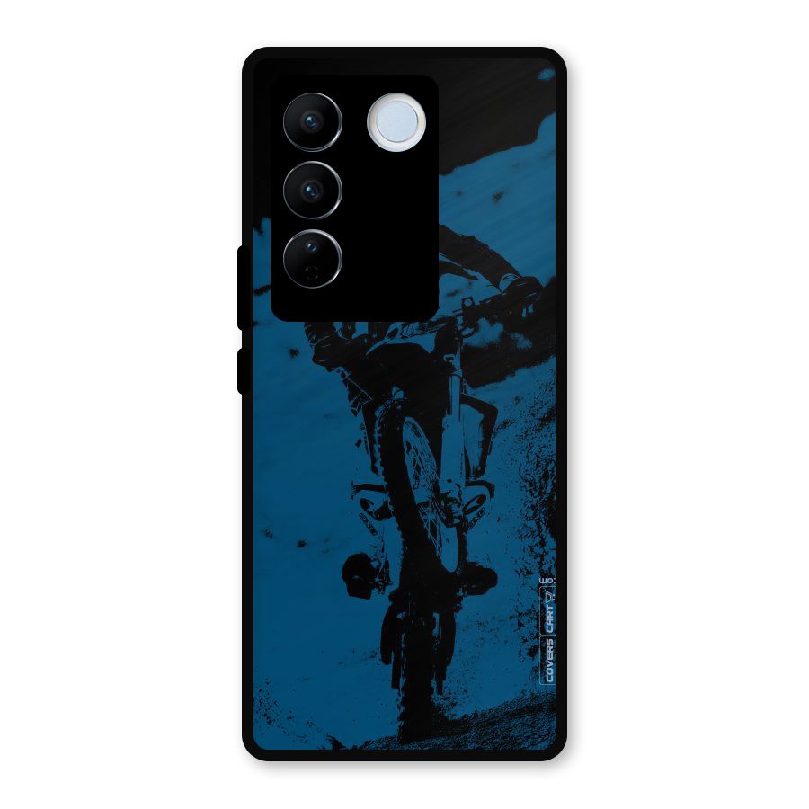 Moto Combat Metal Back Case for Vivo V27 Pro