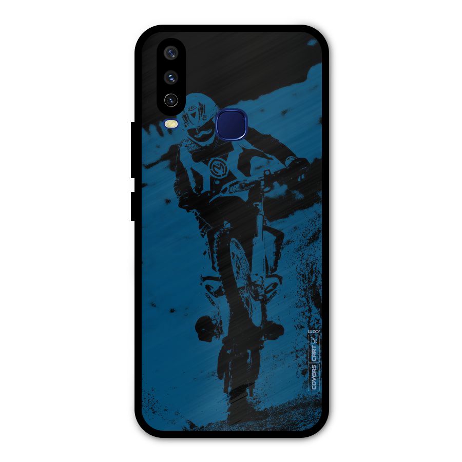 Moto Combat Metal Back Case for Vivo Y15