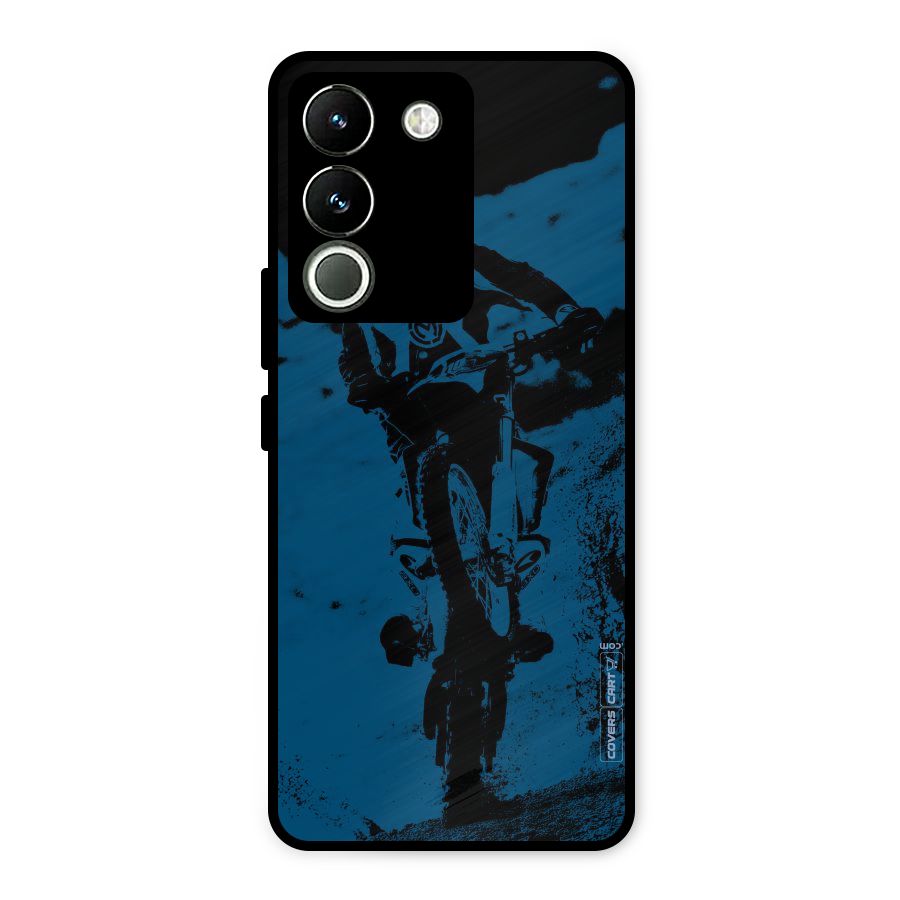 Moto Combat Metal Back Case for Vivo Y200