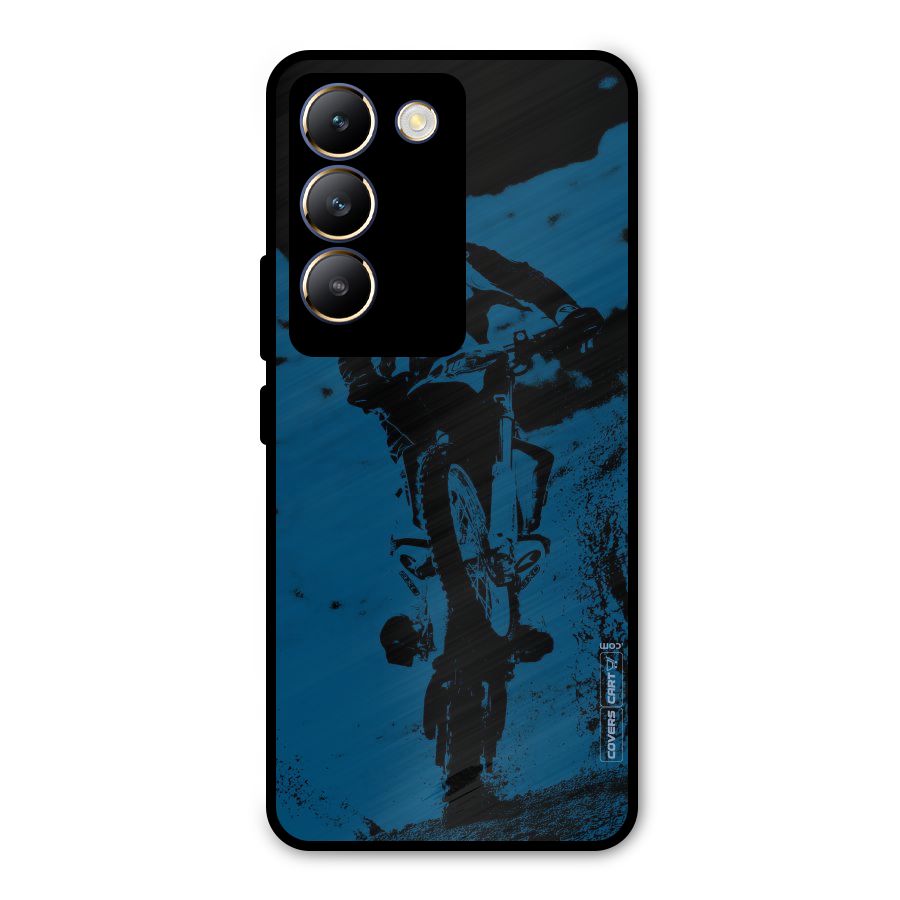 Moto Combat Metal Back Case for Vivo Y200e
